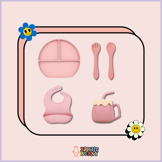 Silicone Dinner Set (Pink)